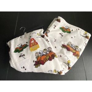 PEANUTS Throw Blanket 60"x70” Snoopy Woodstock Fall Autumn Charlie Brown NEW